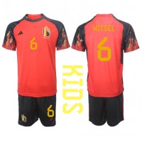 Belgia Axel Witsel #6 Fotballklær Hjemmedraktsett Barn VM 2022 Kortermet (+ korte bukser)